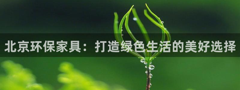 沐鸣注册地址：北京环保家具：打造绿色生活的美好选择