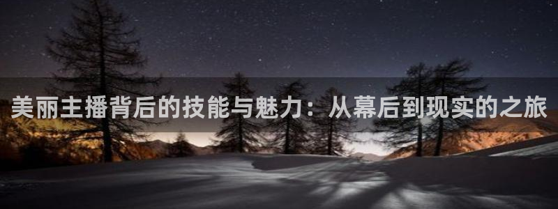 飞速nba直播吧：美丽主播背后的技能与魅力：从幕后到现实的之旅